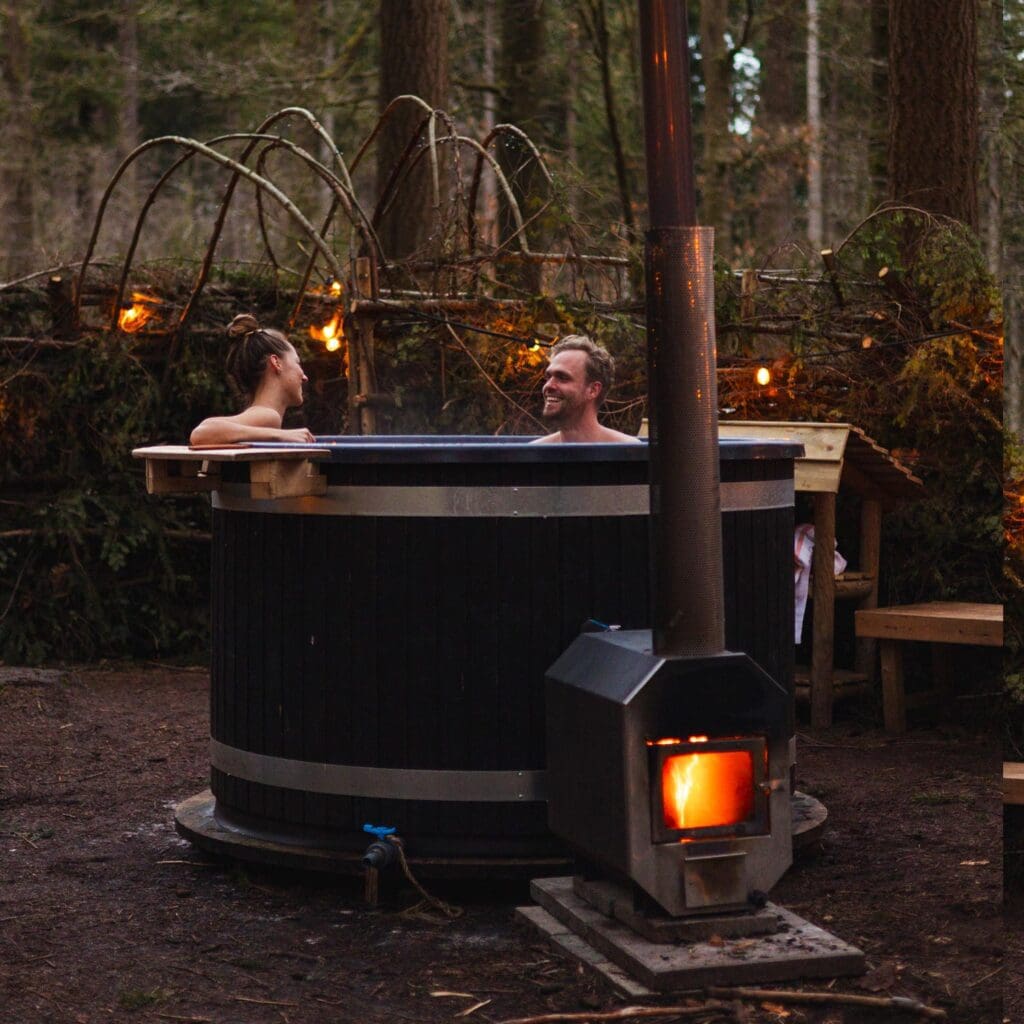 Hottub in de natuur